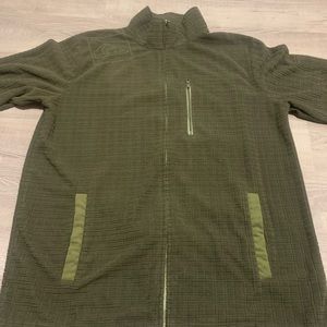 Quicksilver quilted full zipper fleece jacket